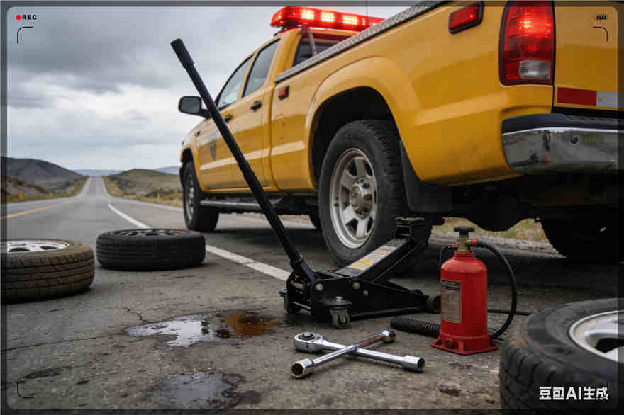 钢城区爆胎道路救援-汽车换轮胎